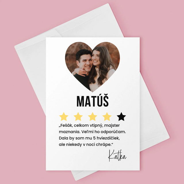 Fotografia A Podpis: Najlepší Priateľ Odporúčam - Kartička S Prianiami