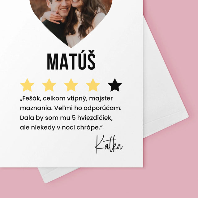 Fotografia A Podpis: Najlepší Priateľ Odporúčam - Kartička S Prianiami