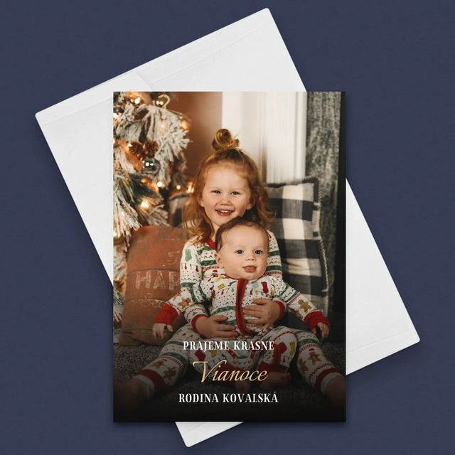 Fotografia A Podpis: Krásne Vianoce - Kartička S Prianiami