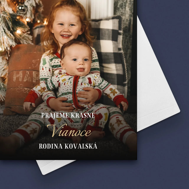Fotografia A Podpis: Krásne Vianoce - Kartička S Prianiami