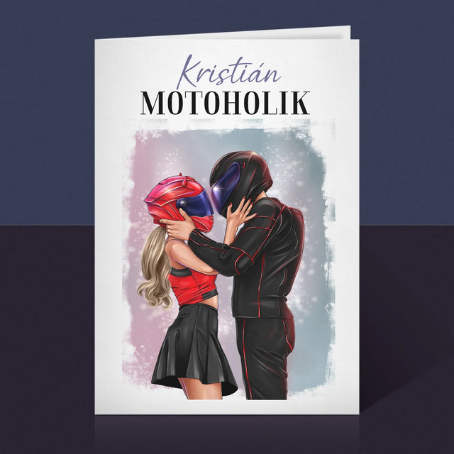 Tvorenie Postavy: Motoholik - Kartička S Prianiami