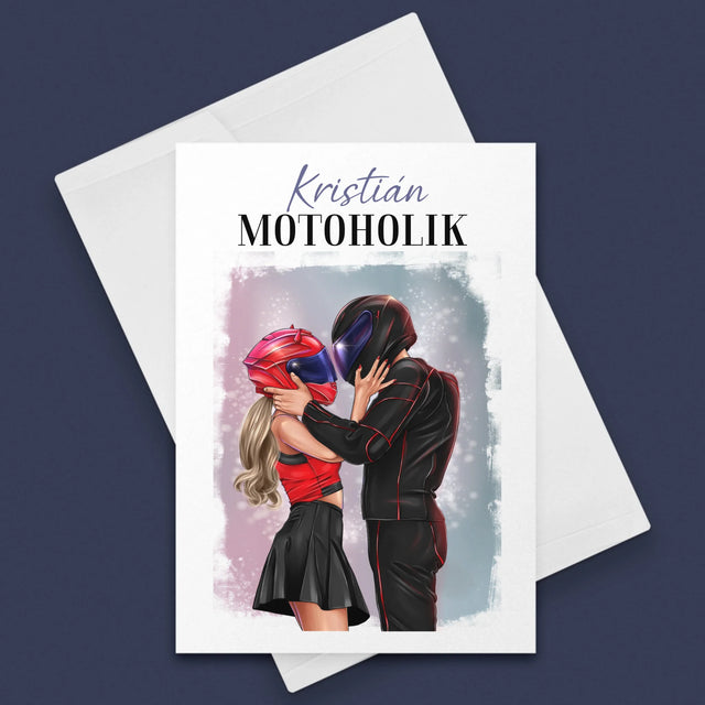 Tvorenie Postavy: Motoholik - Kartička S Prianiami