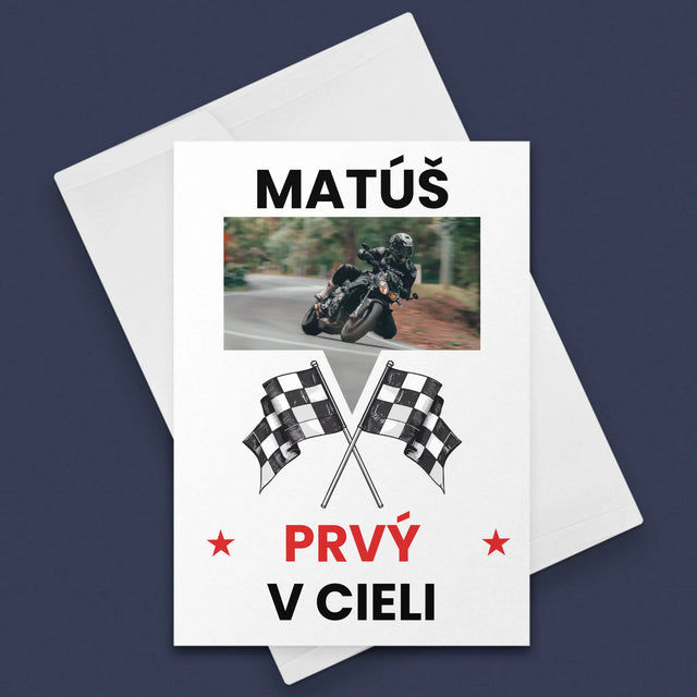 Fotografia A Podpis: Prvý V Cieli - Kartička S Prianiami