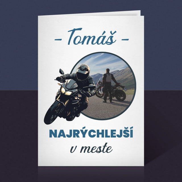 Fotografia A Podpis: Najrýchlejší V Meste - Kartička S Prianiami
