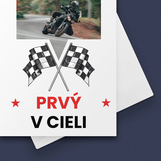 Fotografia A Podpis: Prvý V Cieli - Kartička S Prianiami
