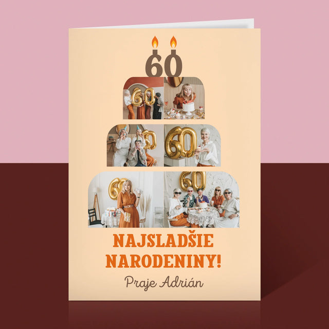 Tvar Z Fotografií: Najsladšie Narodeniny - Kartička S Prianiami