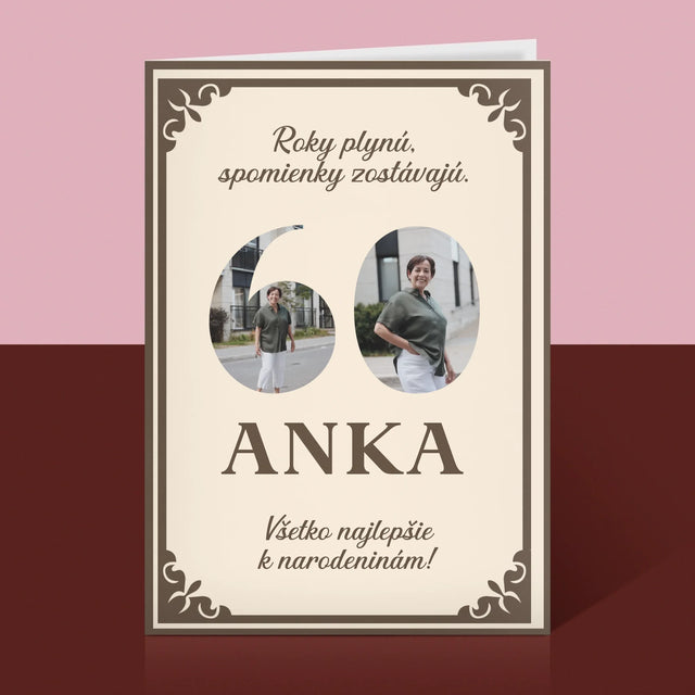 Slovo Z Fotografií: Roky Plynú - Kartička S Prianiami