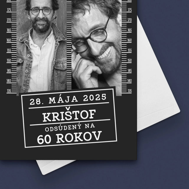 Fotokoláž: Odsúdený Na 60 Rokov - Kartička S Prianiami