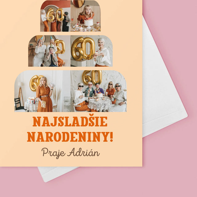 Tvar Z Fotografií: Najsladšie Narodeniny - Kartička S Prianiami