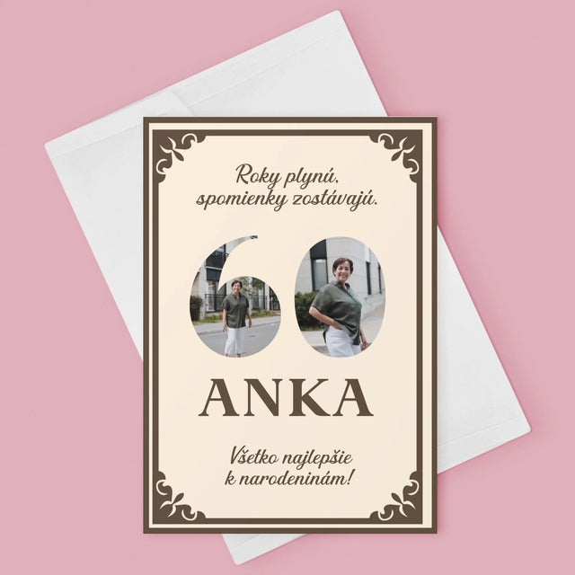 Slovo Z Fotografií: Roky Plynú - Kartička S Prianiami