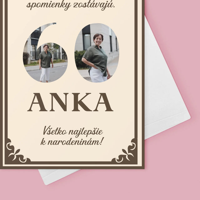 Slovo Z Fotografií: Roky Plynú - Kartička S Prianiami