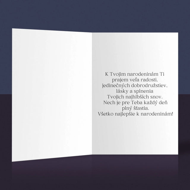 Slovo Z Fotografií: 60. Narodeniny, Len Krásne Chvíle - Kartička S Prianiami