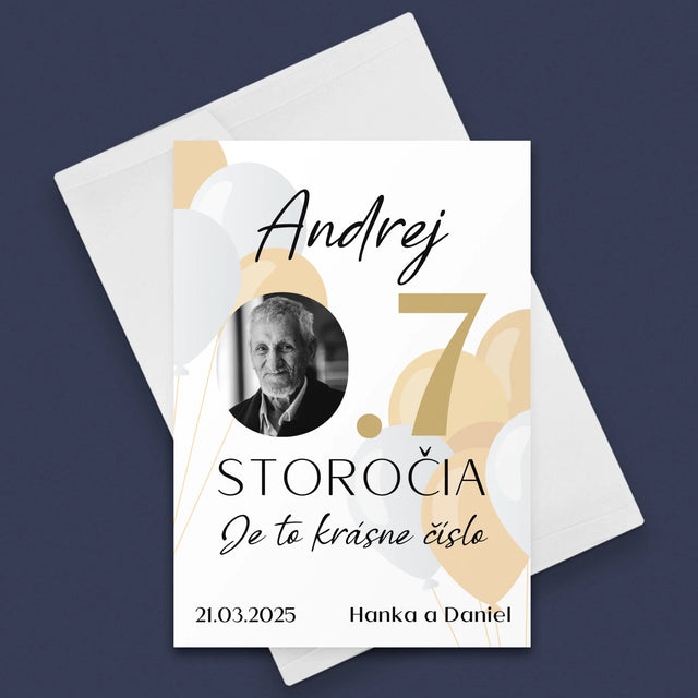 Fotografia A Podpis: 0,7 Storočia - Kartička S Prianiami