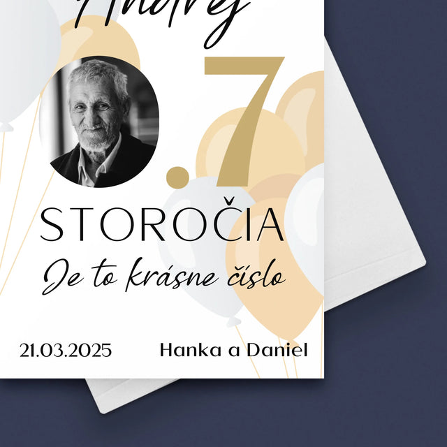 Fotografia A Podpis: 0,7 Storočia - Kartička S Prianiami