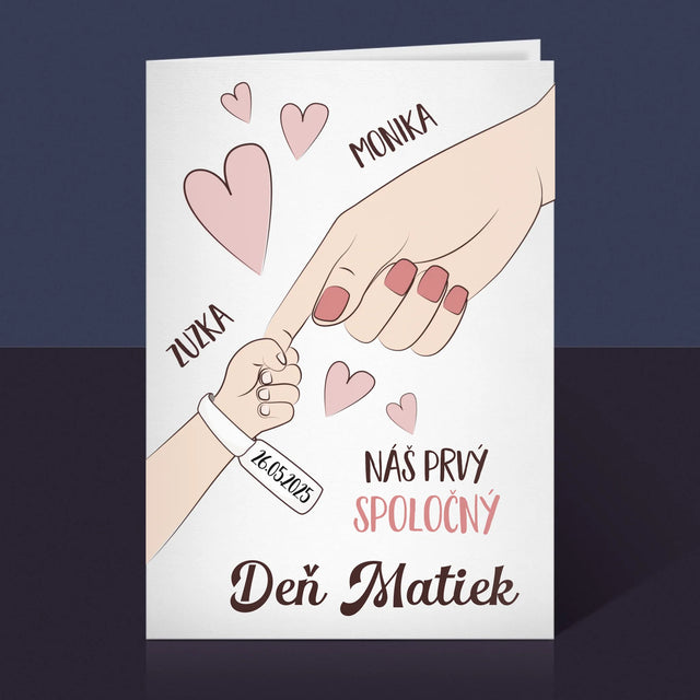 Meno A Podpis: Prvý Spoločný Deň Matiek - Kartička S Prianiami