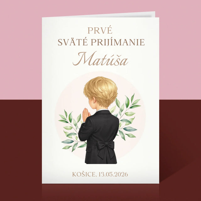 Tvorenie Postavy: Prijímanie Chlapec - Kartička S Prianiami