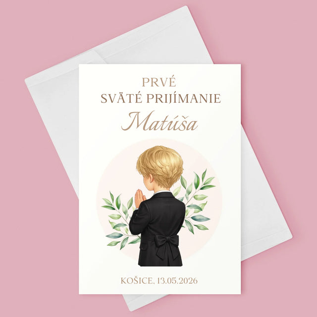 Tvorenie Postavy: Prijímanie Chlapec - Kartička S Prianiami