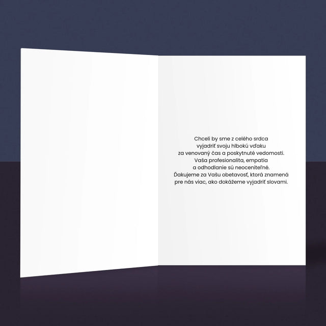 Fotografia A Podpis: Vysvedčenie Najlepšieho Učiteľa - Kartička S Prianiami