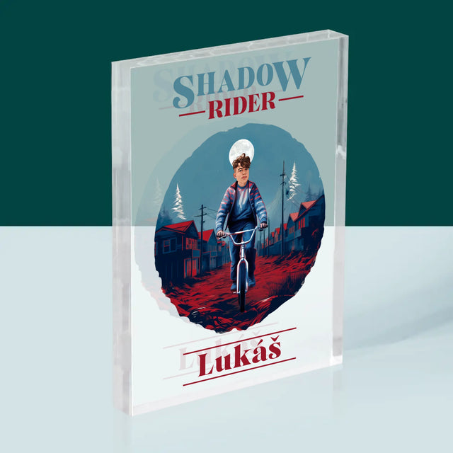 Tvoja Postava: Shadow Rider - Akrylový Blok (Vertikálne)