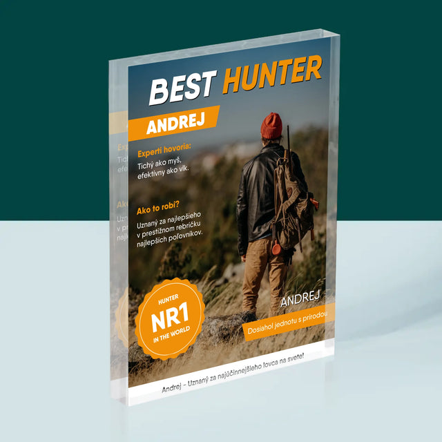 Obálka Časopisu: Best Hunter - Akrylový Blok (Vertikálne)