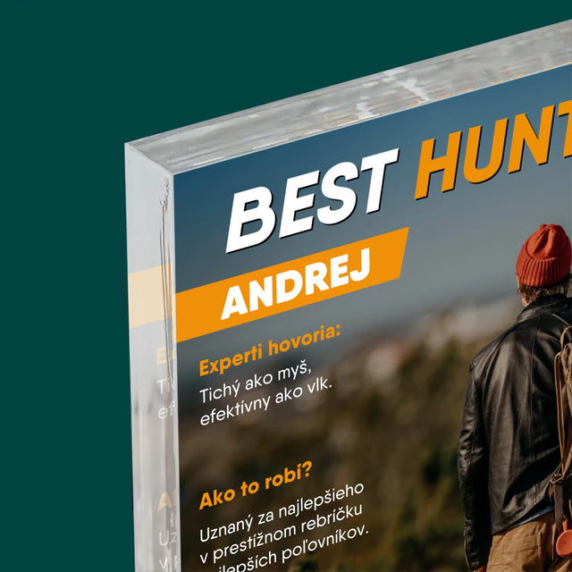 Obálka Časopisu: Best Hunter - Akrylový Blok (Vertikálne)
