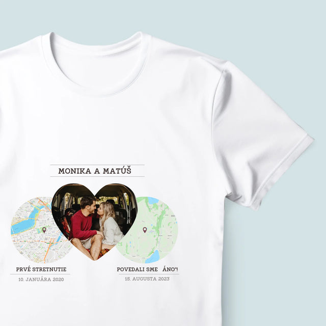 Mapa Mesta: Naše Miesta - Pánske Tričko