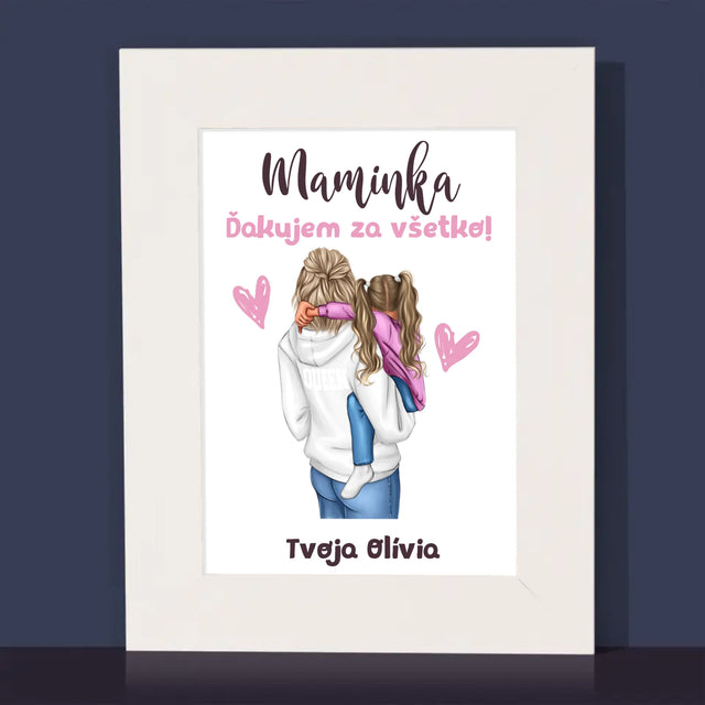 Tvorenie Postavy: Mama S Dieťaťom - Rámček Na Fotografiu (Vertikálne)