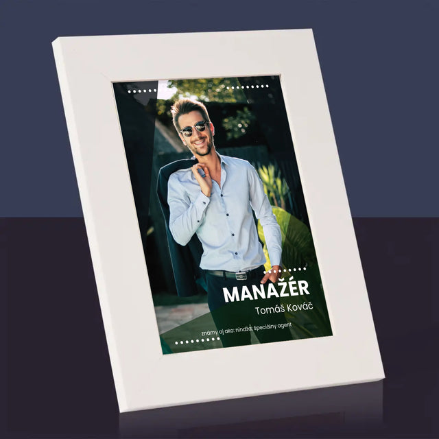 Fotografia A Podpis: Manažér - Rámček Na Fotografiu (Vertikálne)