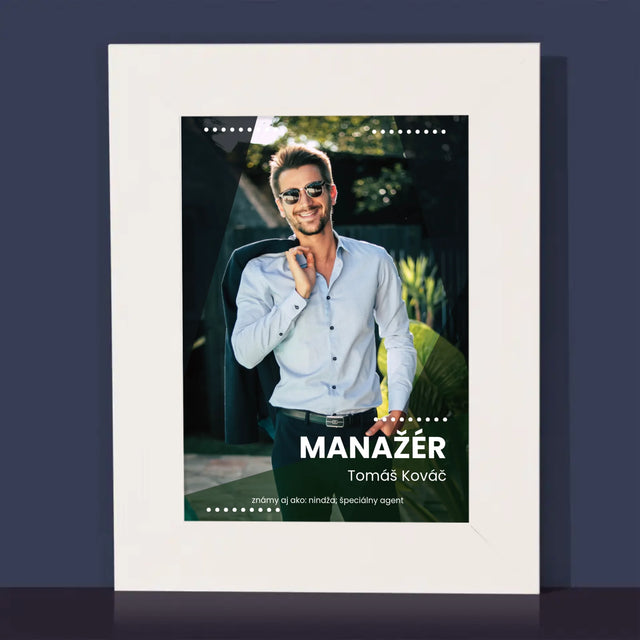 Fotografia A Podpis: Manažér - Rámček Na Fotografiu (Vertikálne)