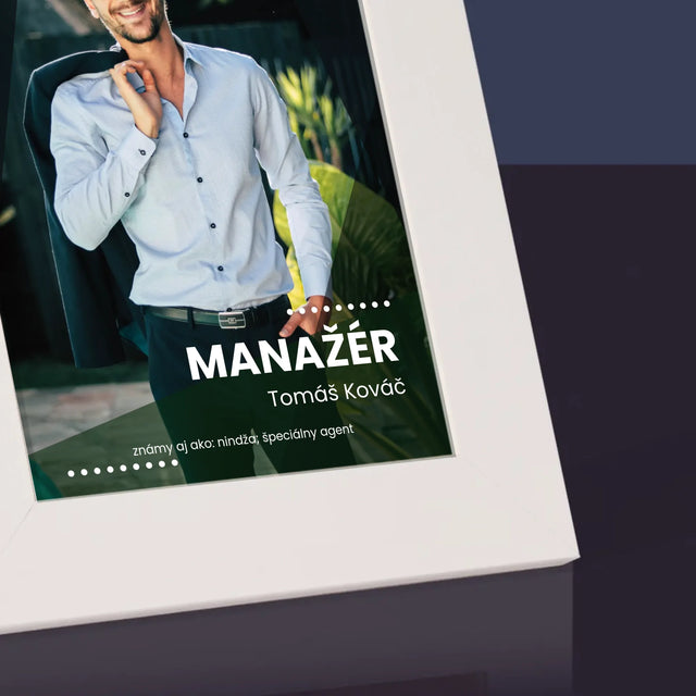 Fotografia A Podpis: Manažér - Rámček Na Fotografiu (Vertikálne)