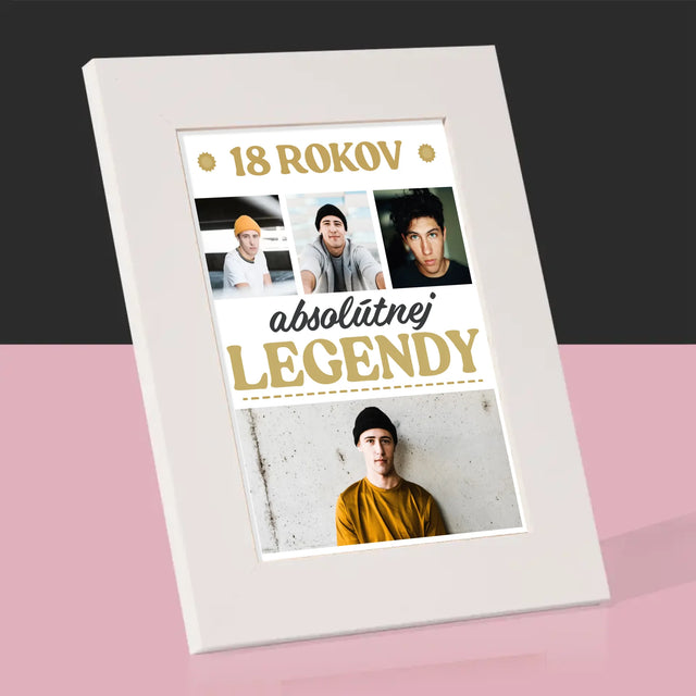 Fotokoláž: 18 Rokov Absolútnej Legendy - Rámček Na Fotografiu (Vertikálne)