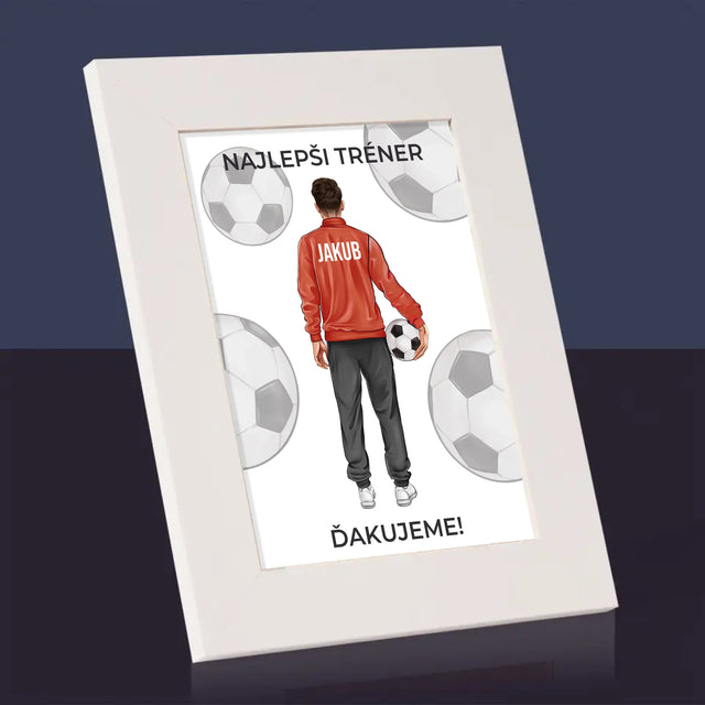 Tvorenie Postavy: Najlepší Tréner - Rámček Na Fotografiu (Vertikálne)