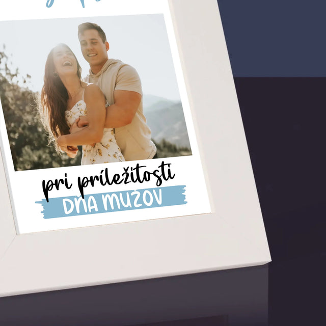 Fotografia A Podpis: Všetko Najlepšiu K Dňu Mužov - Rámček Na Fotografiu (Vertikálne)