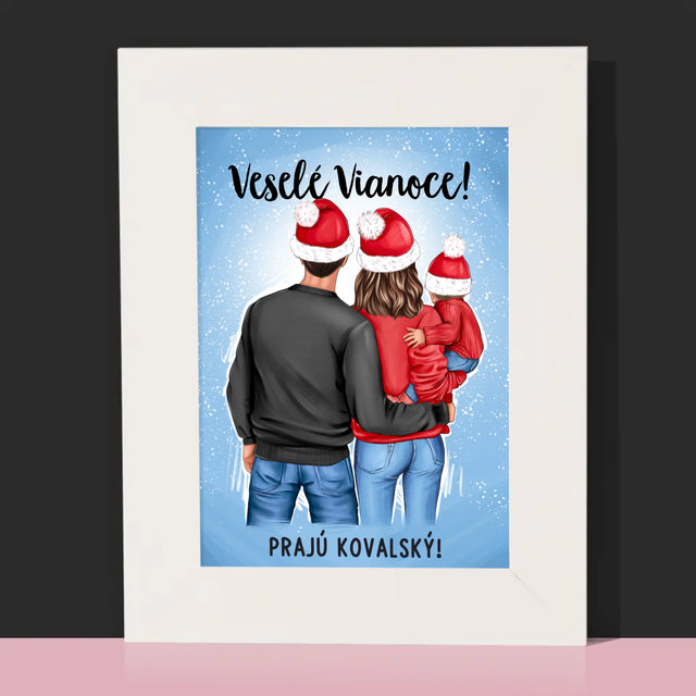 Tvorenie Postavy: Vianočná Rodina - Rámček Na Fotografiu (Vertikálne)