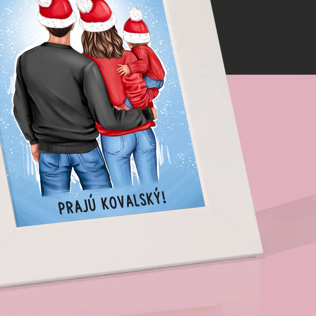 Tvorenie Postavy: Vianočná Rodina - Rámček Na Fotografiu (Vertikálne)