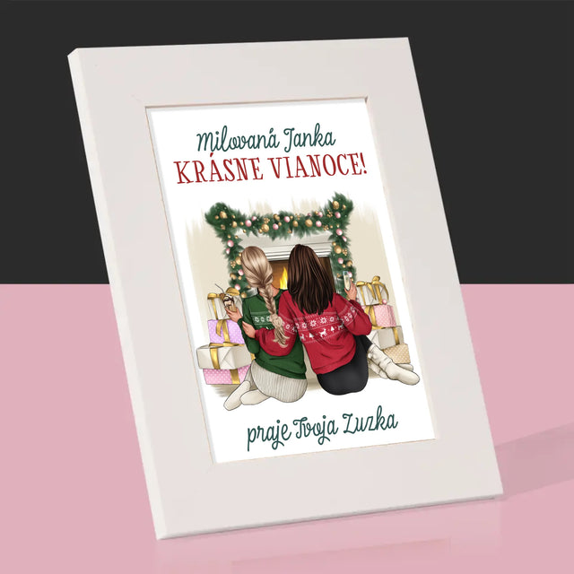 Tvorenie Postavy: Vianočné Kamarátky - Rámček Na Fotografiu (Vertikálne)
