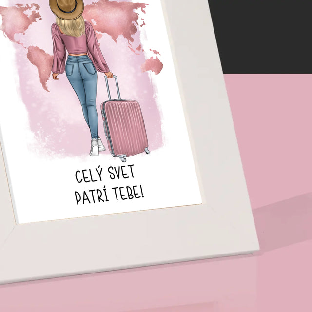Tvorenie Postavy: Cestovateľka - Rámček Na Fotografiu (Vertikálne)