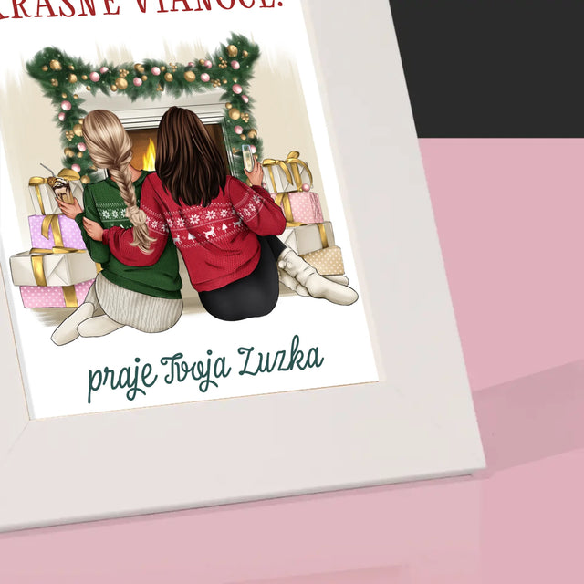 Tvorenie Postavy: Vianočné Kamarátky - Rámček Na Fotografiu (Vertikálne)