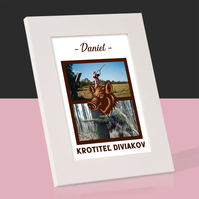 Fotokoláž: Krotiteľ Diviakov - Rámček Na Fotografiu (Vertikálne)