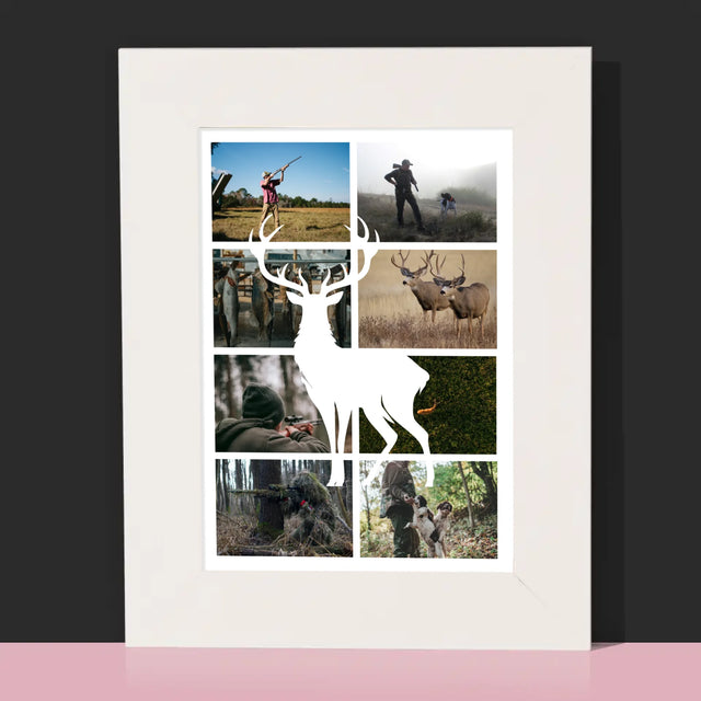 Fotokoláž: Poľovník - Rámček Na Fotografiu (Vertikálne)