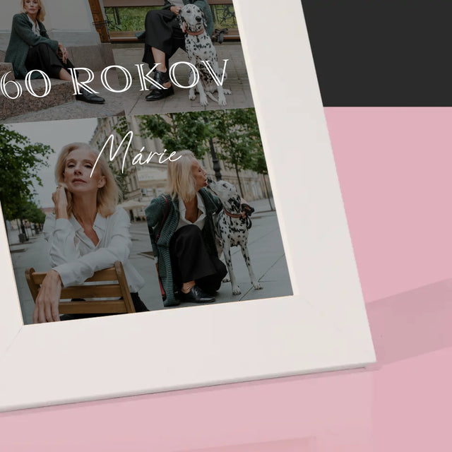Fotokoláž: 60 Rokov Klasický - Rámček Na Fotografiu (Vertikálne)