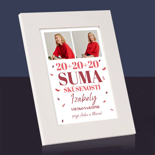 Fotokoláž: Suma Skúseností - Rámček Na Fotografiu (Vertikálne)