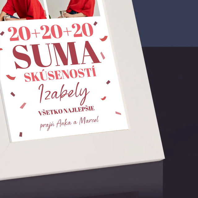 Fotokoláž: Suma Skúseností - Rámček Na Fotografiu (Vertikálne)