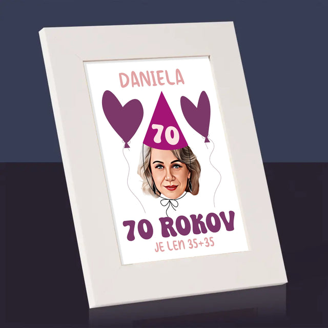 Tvoja Postava: Narodeninový Portrét - Rámček Na Fotografiu (Vertikálne)