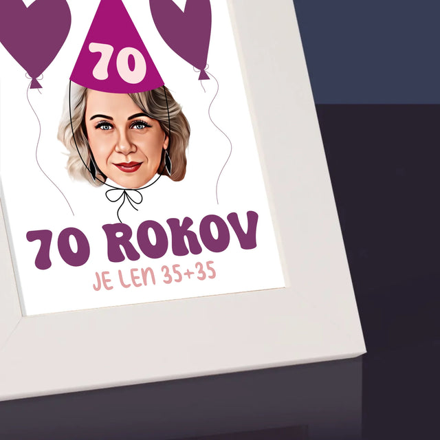 Tvoja Postava: Narodeninový Portrét - Rámček Na Fotografiu (Vertikálne)