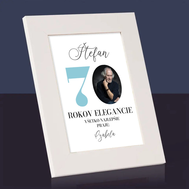Fotografia A Podpis: 70 Rokov Elegancie - Rámček Na Fotografiu (Vertikálne)