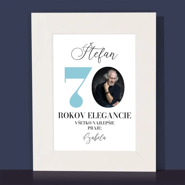 Fotografia A Podpis: 70 Rokov Elegancie - Rámček Na Fotografiu (Vertikálne)