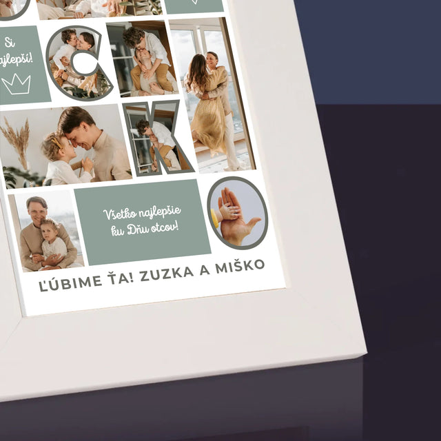 Fotokoláž: Ocko Dlaždice - Rámček Na Fotografiu (Vertikálne)