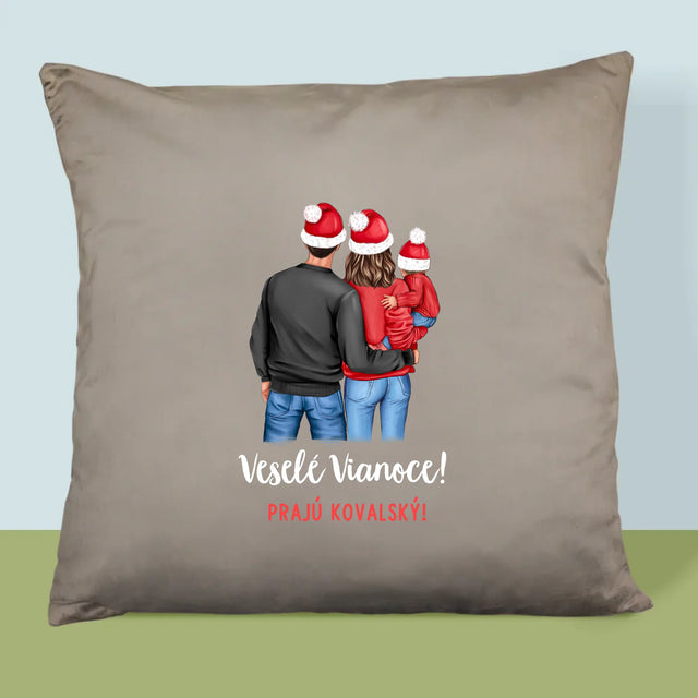 Tvorenie Postavy: Vianočná Rodina - Vankúš 