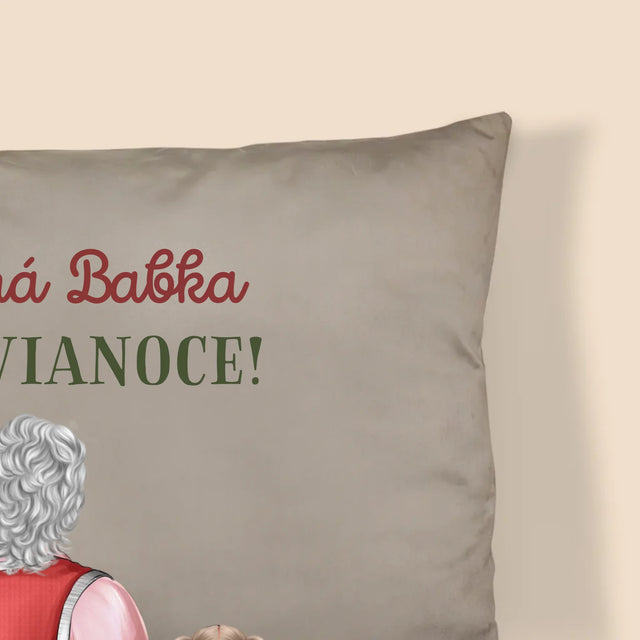 Tvorenie Postavy: Babka Veselé Vianoce - Vankúš 